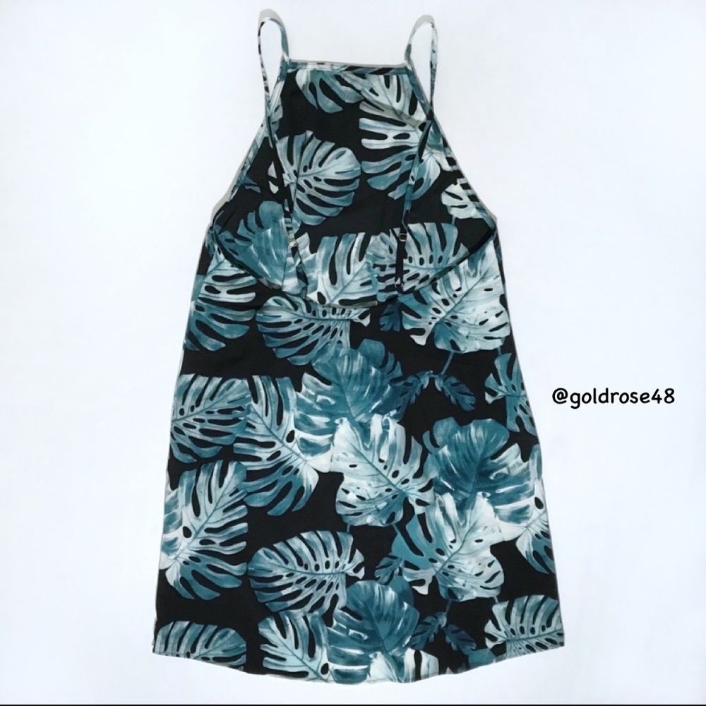 Show Me Your Mumu traveler dress in teal Palm stretch - Picture 2 of 8